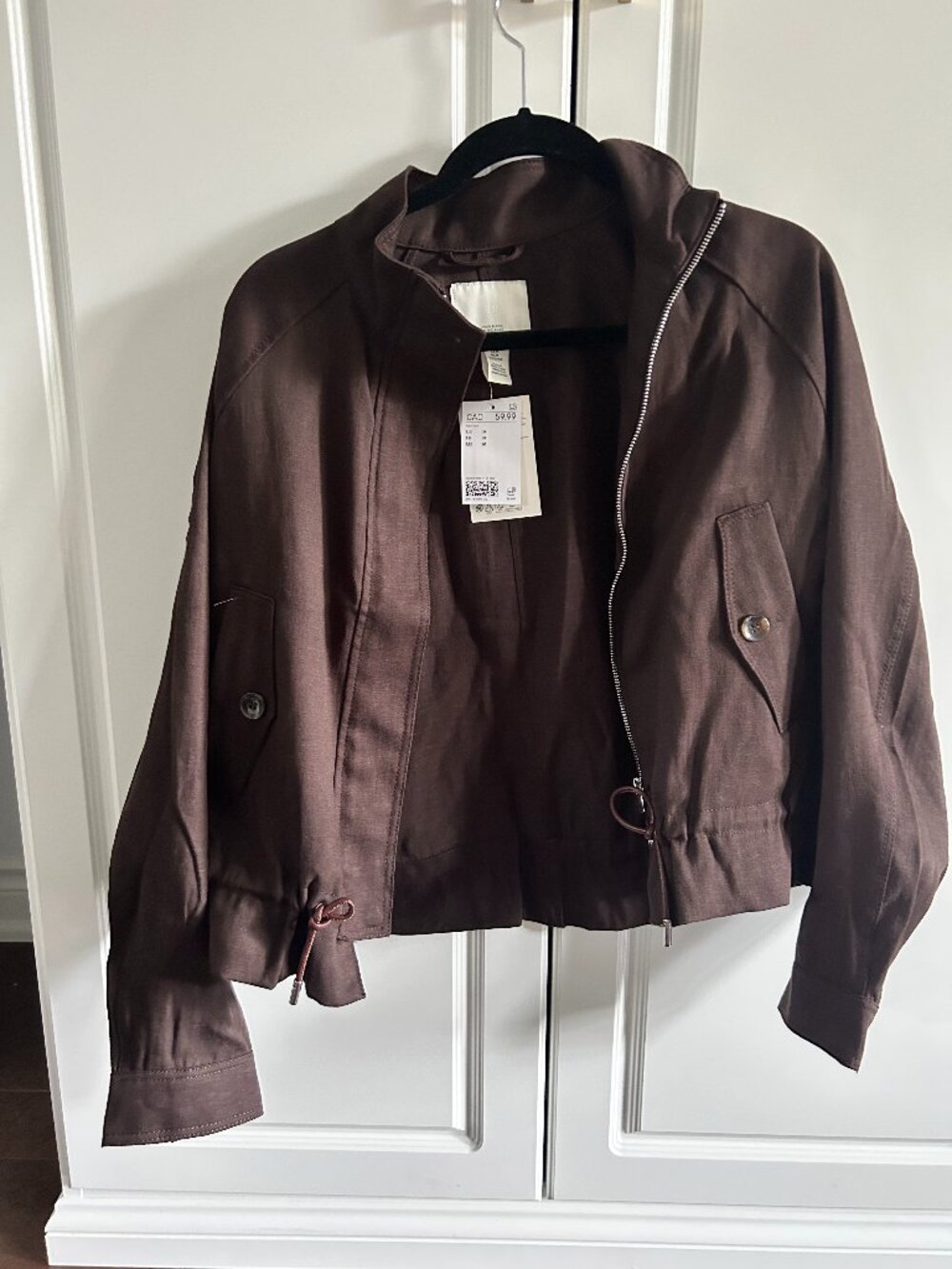 H&M Oversized Linen-Blend Jacket